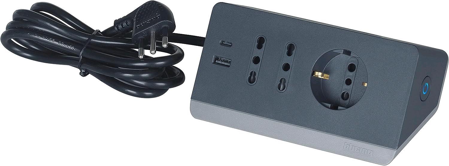 MULTIPRESA SLIM6 - 6 PRESE BIPASSO 10/16A CON …